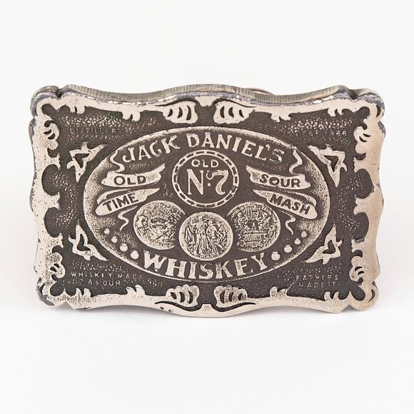 VTG 1973 Jack Daniels No 7 James Lind Wyoming Studio Art Works Belt Buckle - Picture 1 of 8